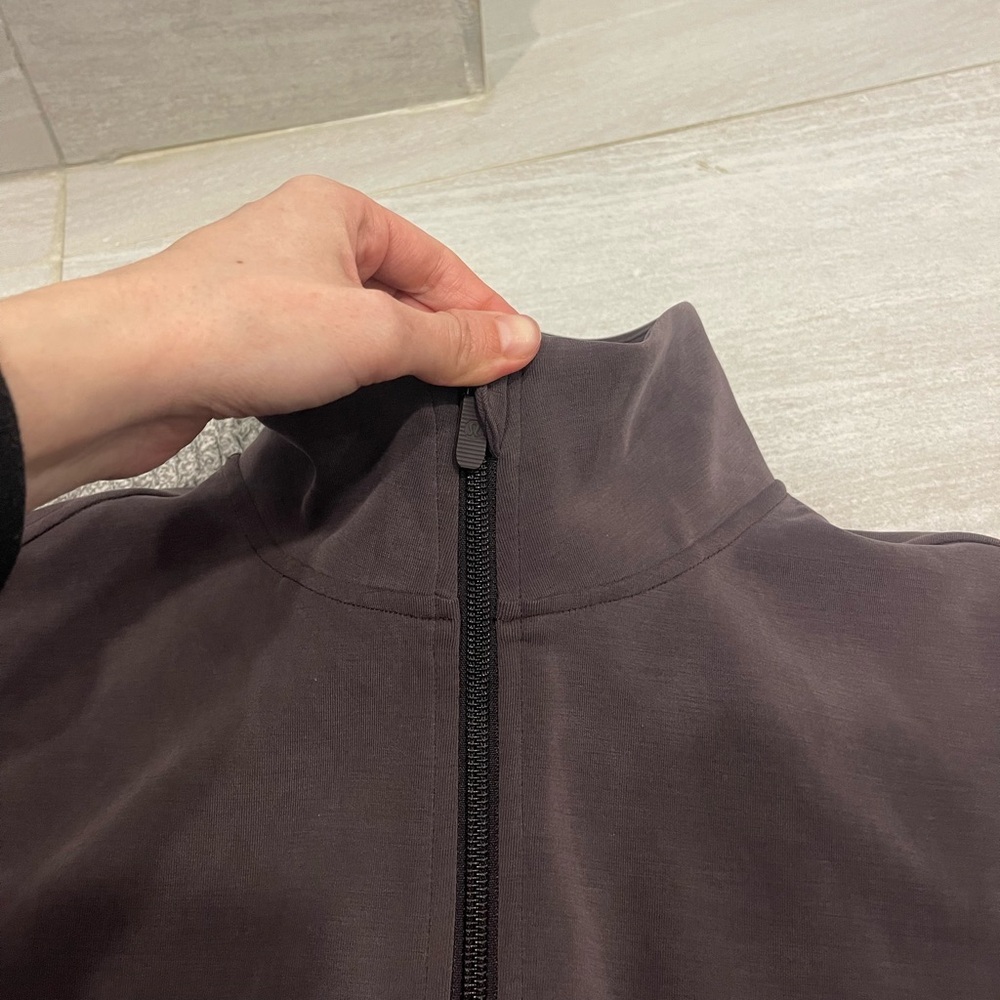 Lululemon Softstreme Half Zip Long Pullover Sequoia Brown Size medium - Picture 10 of 11